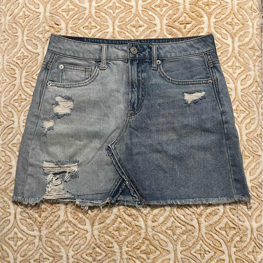 American eagle two tone Jean skirt